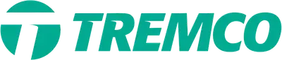 Teal Tremco logo featuring a stylized "T" symbol on the left and the word "TREMCO" in bold, uppercase letters to the right—ideal for presentations on salary benchmarking or employee compensation topics.